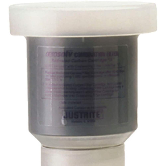 Justrite. 28198 Drum Vents; Vent Type: Drum Filter Cartridge ; Vacuum Relief: Automatic ; Body Material: Polyethylene ; Color: White ; Color: White ; UNSPSC Code: 40141735
