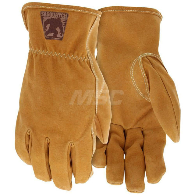 MCR Safety 3430L Aluminized Heat-Resistant Glove: Large, Uncoated, Leather