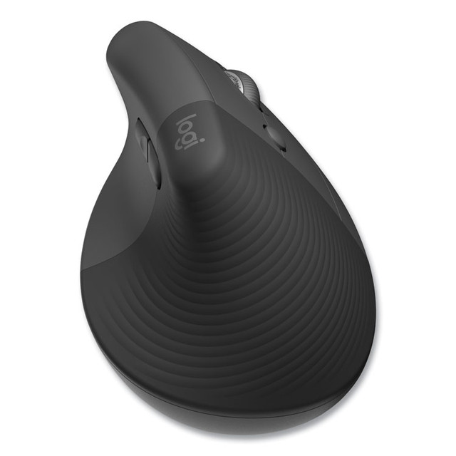 LOGITECH, INC. 910006491 Lift for Business Vertical Ergonomic Mouse, 2.4 GHz Frequency/32 ft Wireless Range, Right Hand Use, Graphite