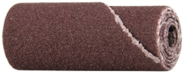 3M 7100086098 Straight Cartridge Roll: 3/8" Dia, 180 Grit, Aluminum Oxide