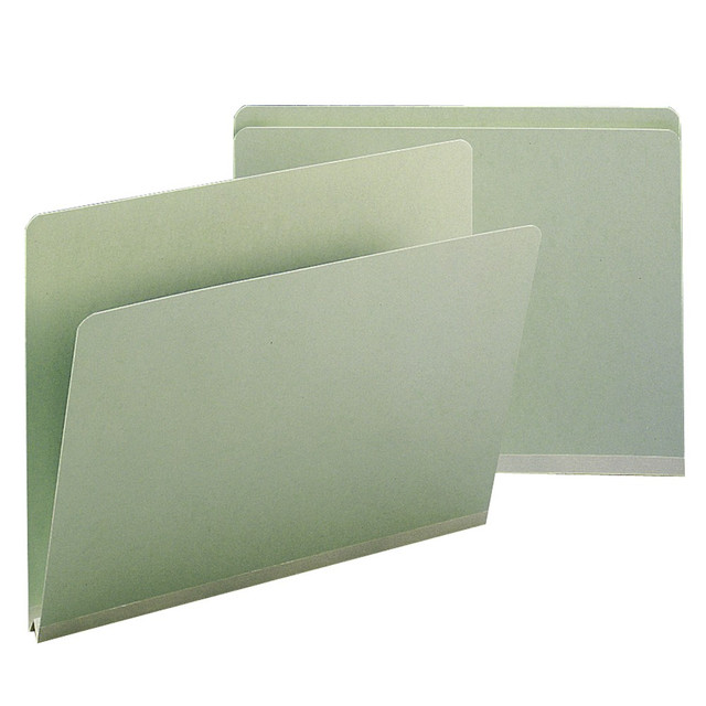 SMEAD MFG CO 13200 Smead Pressboard Top-Tab Folders, Straight Cut, 11 3/4in x 9 1/2in, Gray/Green, Pack Of 25 SMEAD MFG CO 13200 Smead Pressboard Top-Tab Folders, Straight Cut, 11 3/4in x 9 1/2in, Gray/Green, Pack Of 25