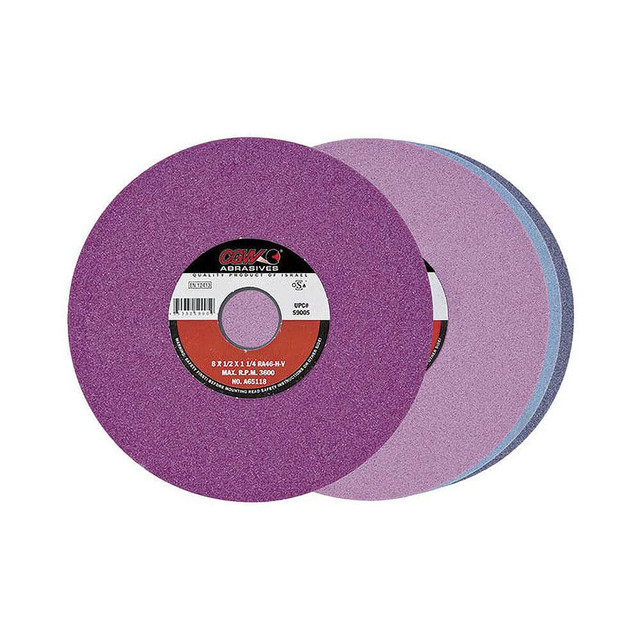 CGW Abrasives 34043 Type 7 Centerless & Cylindrical Grinding Wheel: 20" Dia, 3" Wide, 10" Hole