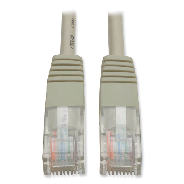 EATON CORPORATION Tripp Lite by N002100GY CAT5e 350 MHz Molded Patch Cable, 100 ft, Gray