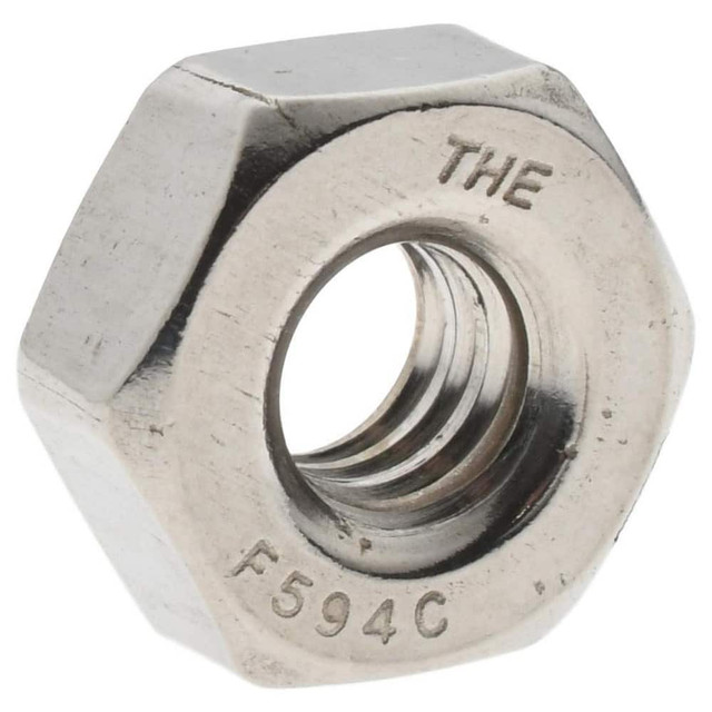 Value Collection R63084324 Hex Nut: 1/4-20, Grade 18-8 Stainless Steel, Uncoated