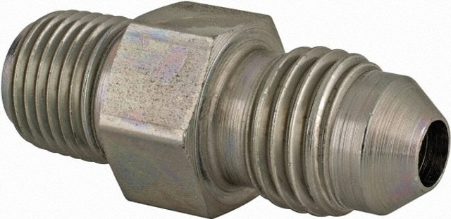 Parker 4 FTX-S Steel Flared Tube Connector: 1/4" Tube OD, 1/8 Thread, 37 ° Flared Angle