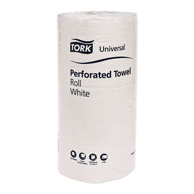 SCA TISSUE N.A. HB1995A SCA Tissue Tork Universal 2-Ply Paper Towels, 100% Recycled, 210 Sheets Per Roll, Pack Of 12 Rolls SCA TISSUE N.A. HB1995A SCA Tissue Tork Universal 2-Ply Paper Towels, 100% Recycled, 210 Sheets Per Roll, Pack Of 12 Rolls