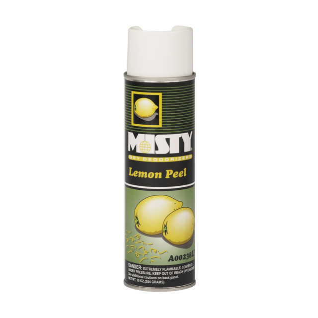 ZEP INC. 1001842 MISTY Handheld Scented Dry Deodorizer - Spray - 10 fl oz (0.3 quart) - Lemon - 12 / Carton - Odor Neutralizer, Ozone-safe