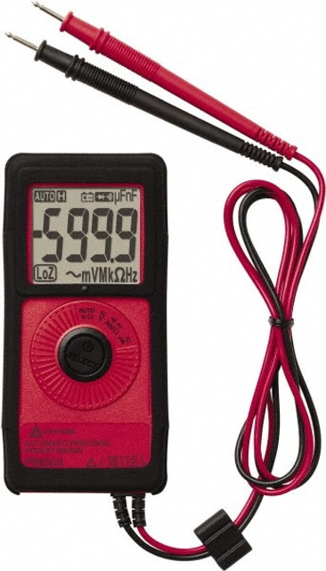 Amprobe PM55A CAT II & CAT III, Auto Ranging Average Responding Compact & Digital Multimeter: 600 VAC, 450 VDC