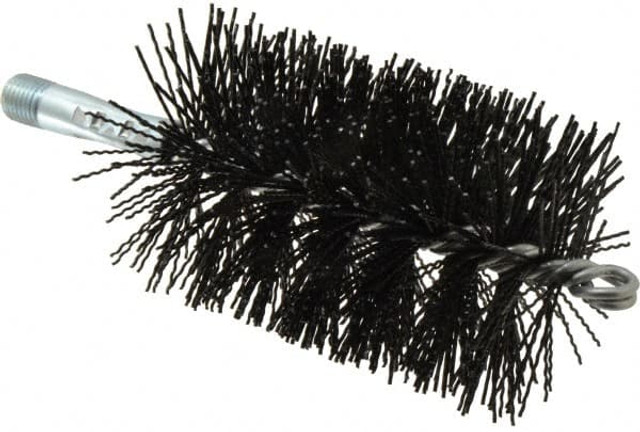 Schaefer Brush 43756 Single Stem/Spiral Tube Brush: 3" Dia, 7-1/4" OAL, Nylon Bristles