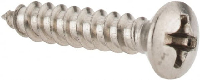 Value Collection R63640844 Sheet Metal Screw: #6, Oval Head, Phillips