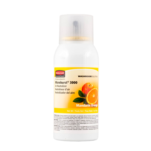 TECHNICAL CONCEPTS, LLC. Rubbermaid Commercial FG402408  Products Microburst 3000 Refill, 2 Oz, Mandarin/Orange, Case Of 12