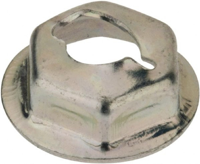 Au-Ve-Co Products 3404 3/16" Hole Diam, 1/2" OD, 3/8" Width Across Flats Washer Lock Nut