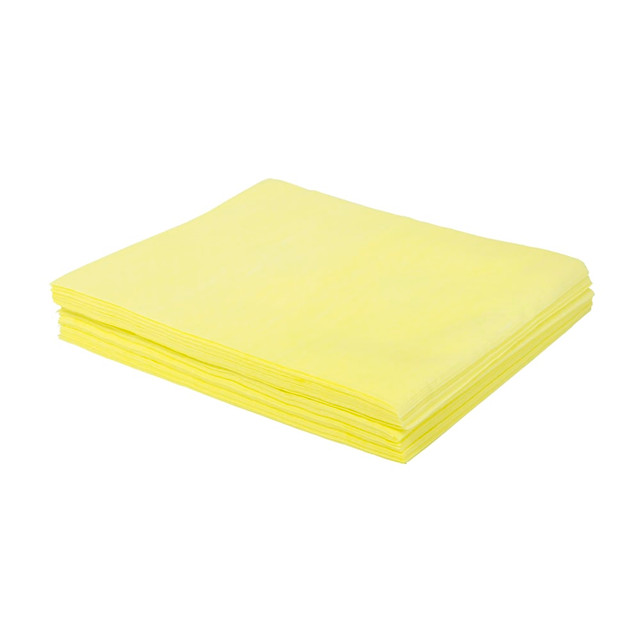 THE TRANZONIC COMPANIES N-DSMFPY Hospeco TaskBrand DSM Flat Dusters, 9-3/4inH x 18-5/8inD, 500 Sheets Per Case, Yellow, Pack Of 50 Cases