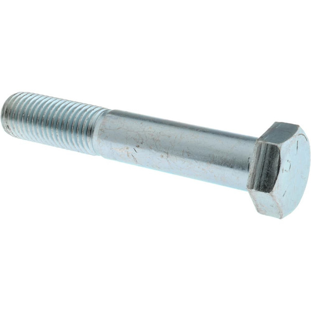 MSC MSC-30170-6 Hex Head Cap Screw: 1-8 x 6", Grade 5 Steel, Zinc-Plated