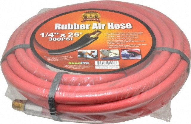 Value Collection 98108938 Multipurpose Air Hose: 1/4" ID, 1/2" OD, 25'