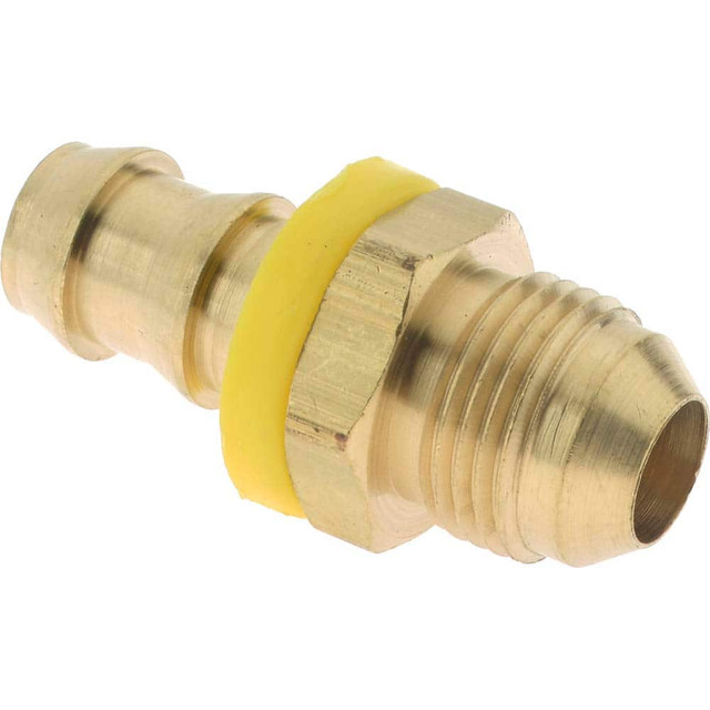 Dixon Valve & Coupling 2860812C Barbed Push-On Hose Male Connector: 3/4" UNF, Brass, 1/2" Barb