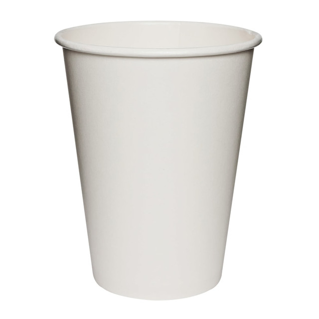 DART CONTAINER CORPORATION Solo Cup 412WN-2050  Polycoated Hot Paper Cups, 12 Oz, White, 50 Cups Per Sleeve, Case Of 20 Sleeves