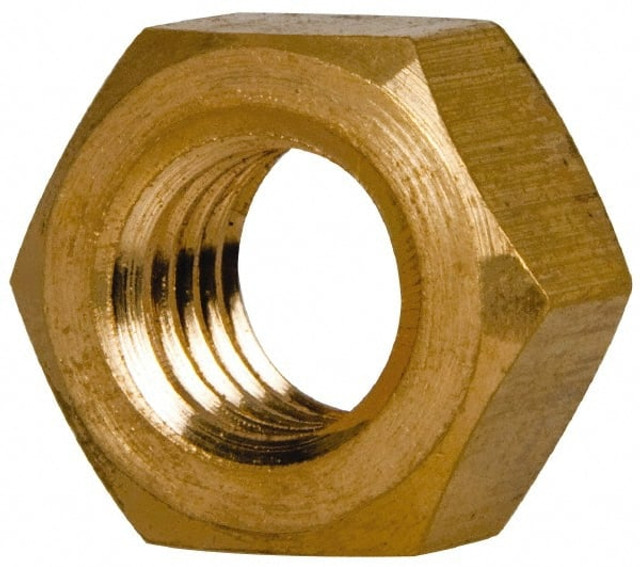 Value Collection HNIB043-100BX Hex Nut: 7/16-14, Brass Finish