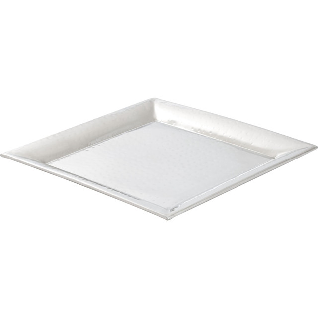 THE VOLLRATH COMPANY Vollrath T8971CO  Artisan Hammered Stainless-Steel Serving Trays, Set Of 2 Trays