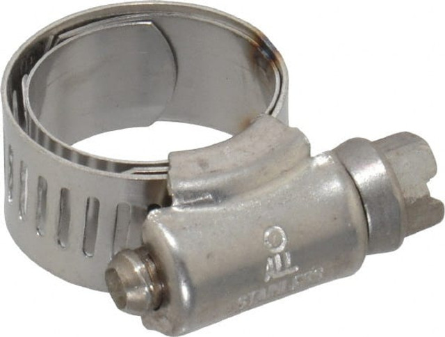 IDEAL TRIDON M615006706 Worm Gear Clamp: SAE 6, 1/2 to 7/8" Dia, Stainless Steel Band