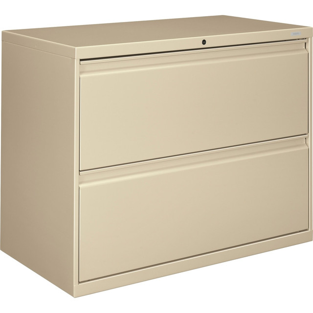 HNI CORPORATION HON 882LL  800 36inW x 19-1/4inD Lateral 2-Drawer File Cabinet With Lock, Putty