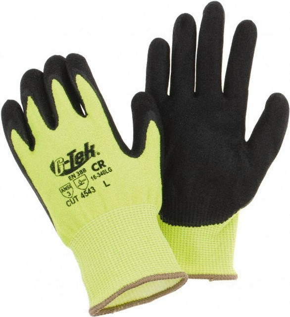 PIP 16-340LG/L Cut-Resistant Gloves: Size L, ANSI Cut A3, Synthetic