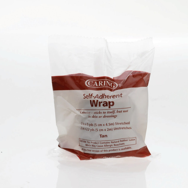 MEDLINE INDUSTRIES, INC. PRM086002 Medline Caring Non-Sterile Latex Self-Adherent Wraps, 2in x 5 Yd., Tan, Pack Of 36 MEDLINE INDUSTRIES, INC. PRM086002 Medline Caring Non-Sterile Latex Self-Adherent Wraps, 2in x 5 Yd., Tan, Pack Of 36