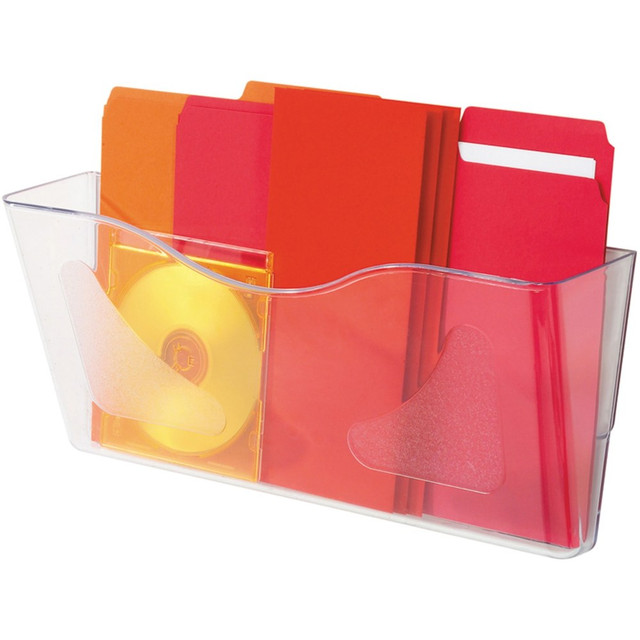 DEFLECT-O CORPORATION 63101 Deflecto Euro-Style DocuPocket Wall File, 6-5/8inH x 15inW x 4inD, Clear DEFLECT-O CORPORATION 63101 Deflecto Euro-Style DocuPocket Wall File, 6-5/8inH x 15inW x 4inD, Clear