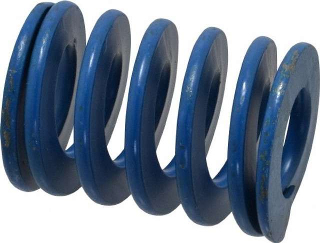 Associated Spring Raymond 103-708 Die Spring: 1-1/2" Hole Dia, 3/4" Rod Dia, 2" Free Length, Blue