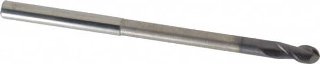 Accupro 12177260 Ball End Mill: 0.2362" Dia, 0.4724" LOC, 2 Flute, Solid Carbide