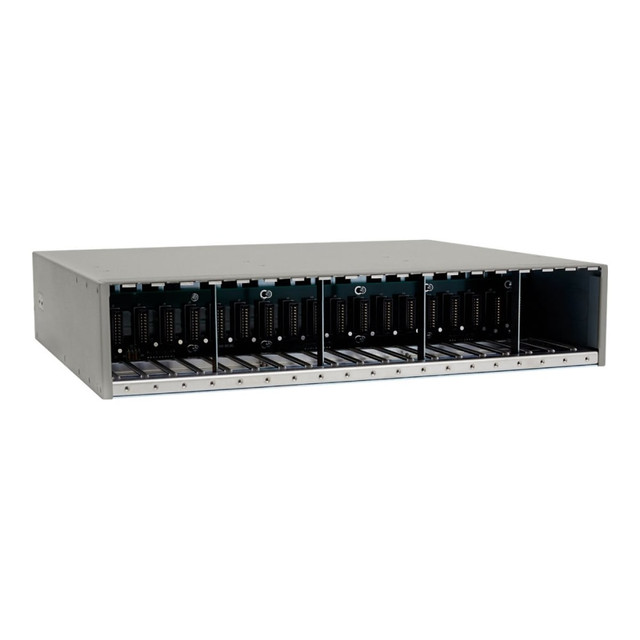 OMNITRON SYSTEMS TECHNOLOGY, INC. Omnitron 8207-3  iConverter 19-Module Chassis - Modular expansion base - DC power - 2U