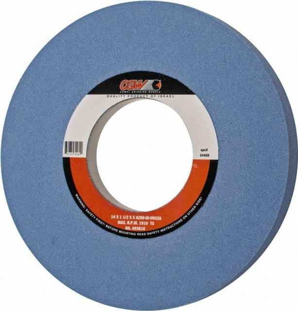 CGW Abrasives 34469 Surface Grinding Wheel:  60 Grit,  I Hardness