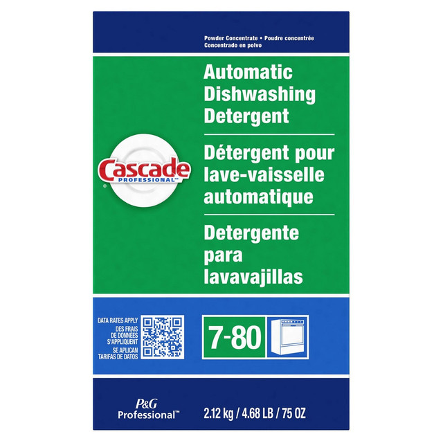 Cascade PGC59535 Dish Detergent; Form: Powder ; Container Type: Box ; Container Size (oz.): 75.00 ; Scent: Fresh ; For Use With: Powder ; UNSPSC Code: 0047131810