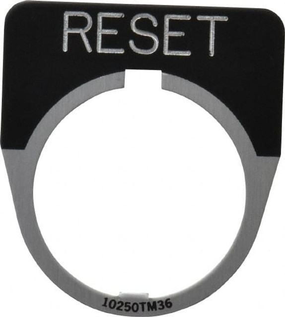 Eaton Cutler-Hammer 10250TM29 Half Round, Legend Plate - Reset