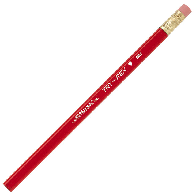 Moon Products JRMB21T-3 J.R. Moon Pencil Co. Try Rex Pencils, Jumbo, #2 Soft Lead, 2.11 mm, Red, Pack Of 36 Moon Products JRMB21T-3 J.R. Moon Pencil Co. Try Rex Pencils, Jumbo, #2 Soft Lead, 2.11 mm, Red, Pack Of 36