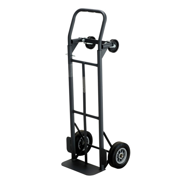 SAFCO PRODUCTS CO 4070 Safco Tuff Truck Convertible Hand Truck, 400-500 Lb. Capacity, 8in Wheel, Black