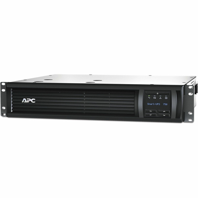 AMERICAN POWER CONVERSION CORP SMT750RMI2U APC by Schneider Electric Smart-UPS 750VA Rack-mountable UPS - 2U Rack-mountable - 3 Hour Recharge - 5 Minute Stand-by - 230 V Input - 230 V AC Output - Sine Wave - Serial Port - USB - 2 x IEC Jumper, 4 x IE