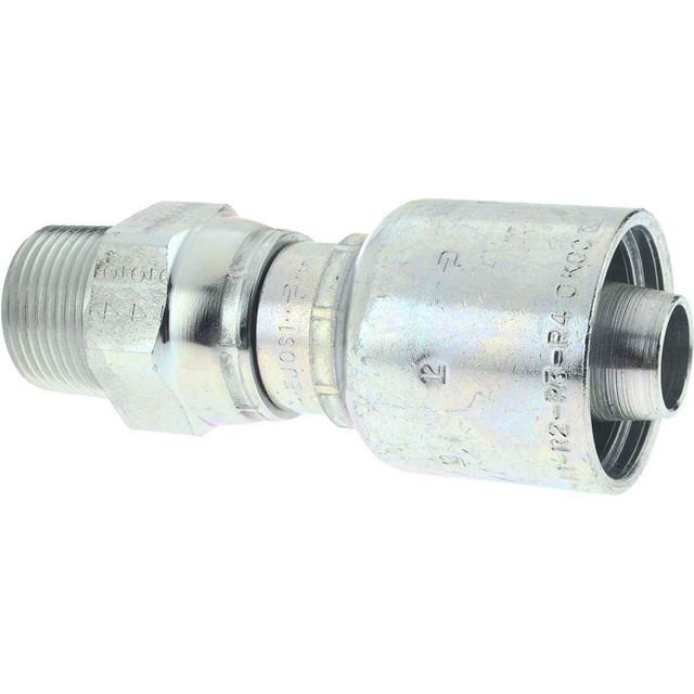 Parker 11343-12-12 Hydraulic Hose Male NPTF Pipe Swivel Fitting: 0.75" ID, 12 mm, 3/4"