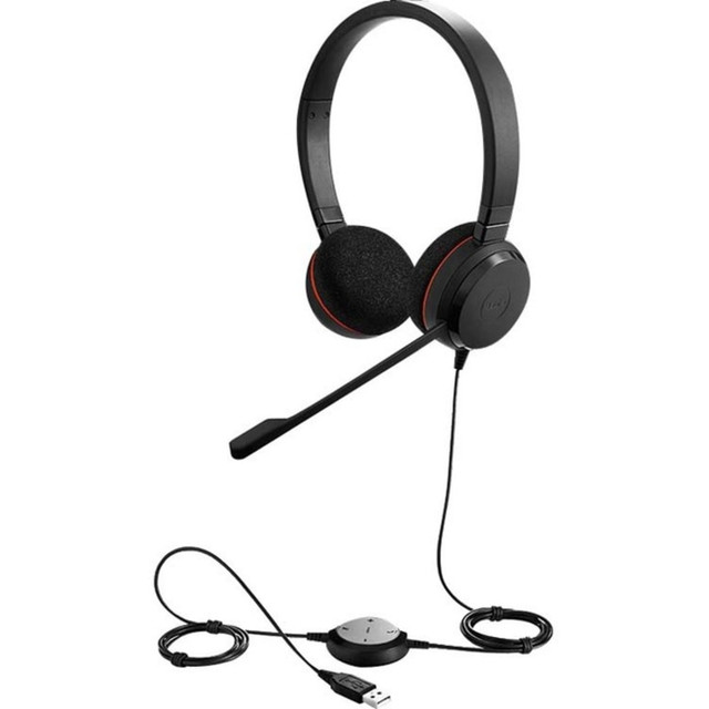 GN AUDIO USA INC. 4999-829-289 Jabra EVOLVE 20 Headset - Stereo - USB Type C - Wired - 32 Ohm - 150 Hz to 7 kHz - Over-the-head - Binaural - Supra-aural - 3.12 ft Cable - Noise Cancelling Microphone - Black GN AUDIO USA INC. 4999-829-289 Jabra EVOLVE 20 Headset - Stereo - USB Type C - Wired - 32 Ohm - 150 Hz to 7 kHz - Over-the-head - Binaural - Supra-aural - 3.12 ft Cable - Noise Cancelling Microphone - Black