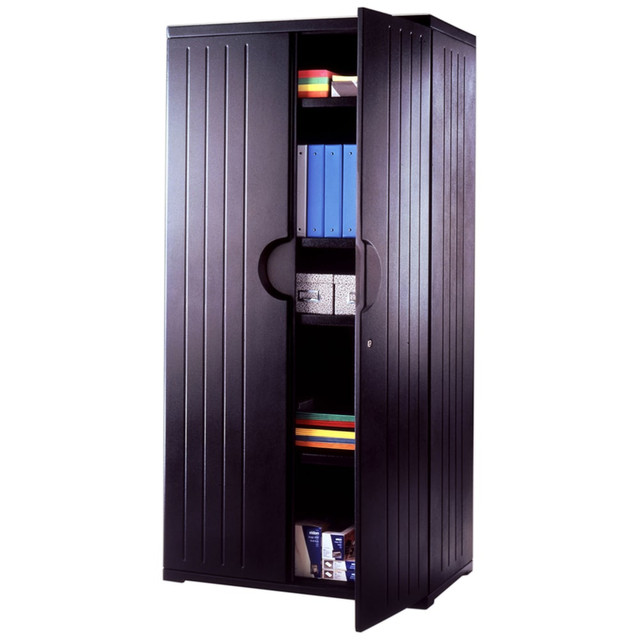 NEWELL OFFICE PRODUCTS COMPANY 92571 Iceberg OfficeWorks Storage Cabinet, 72inH x 36inW, Black NEWELL OFFICE PRODUCTS COMPANY 92571 Iceberg OfficeWorks Storage Cabinet, 72inH x 36inW, Black