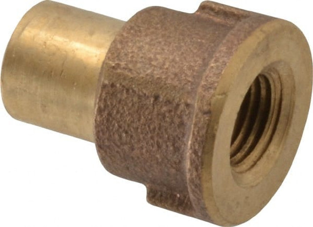 NIBCO B028450 Cast Copper Pipe Adapter: 1/2" x 1/4" Fitting, FTG x F, Pressure Fitting