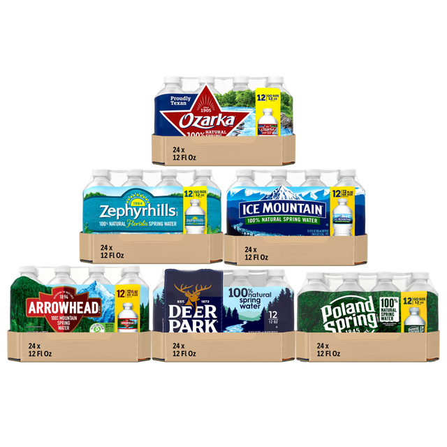 NESTLE WATERS NORTH AMERICA 12245743 Regional Spring Water, 12 Oz, Case Of 24 bottles