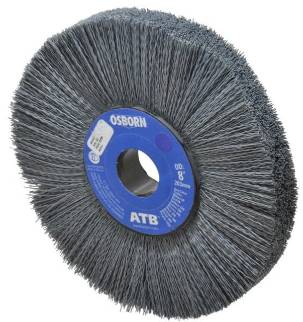 Osborn 0004059700 Wheel Brush: 8" Wheel Dia, Crimped