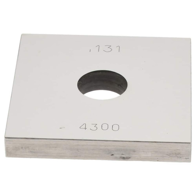 Value Collection 630-71316 Square Steel Gage Block: 0.131", Grade 0