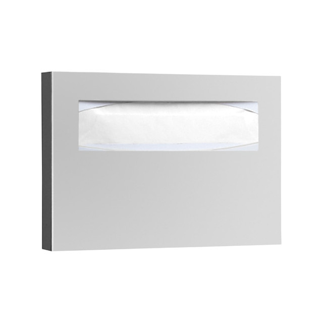 BOBRICK WASHROOM/LAGASSE INC. 221 Bobrick Stainless Steel Toilet Seat Cover Dispenser, 11in x 15 3/4in x 2in, Satin Stainless Steel