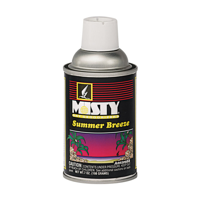 ZEP INC. 1015013 MISTY Summer Breeze Air Dispenser Refill, 7 Oz, Summer Breeze, Carton Of 12