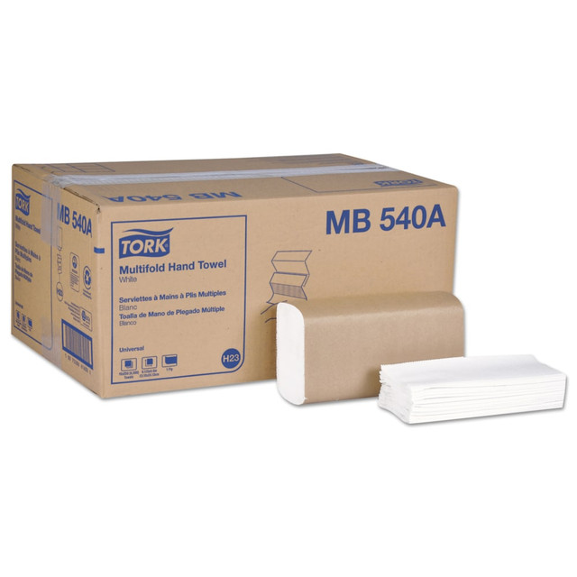 SCA TISSUE N.A. MB540A Tork Universal Multi-Fold 1-Ply Paper Towels, 250 Sheets Per Roll, Pack Of 16 Rolls SCA TISSUE N.A. MB540A Tork Universal Multi-Fold 1-Ply Paper Towels, 250 Sheets Per Roll, Pack Of 16 Rolls