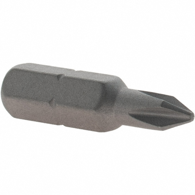 VEGA Industries 120176 Phillips Screwdriver Insert Bit: #1 Point, 1/4" Drive, 1" OAL