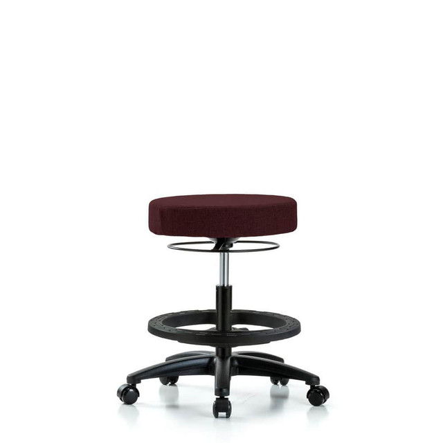 Blue Ridge Ergonomics MSC42827 Adjustable Height Swivel Stool: Olefin, 24" Seat Width, 24" Seat Depth