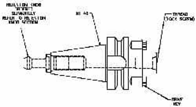 Collis Tool 67851 End Mill Holder: CAT50 Taper Shank, 1/2" Hole